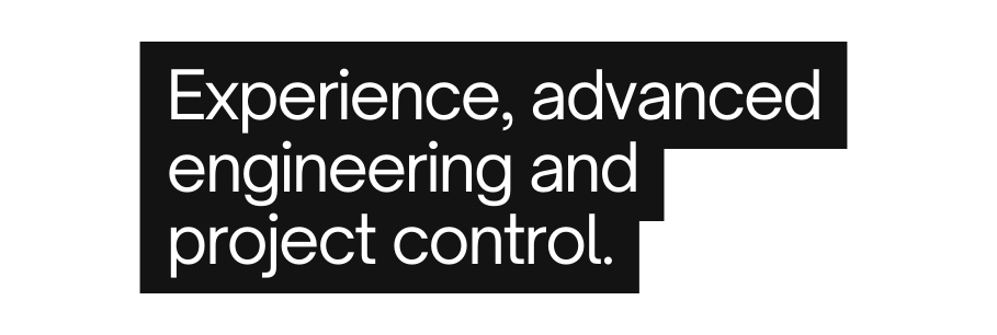 Experience advanced engineering and project control