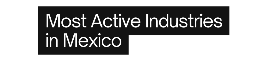 Most Active Industries in Mexico