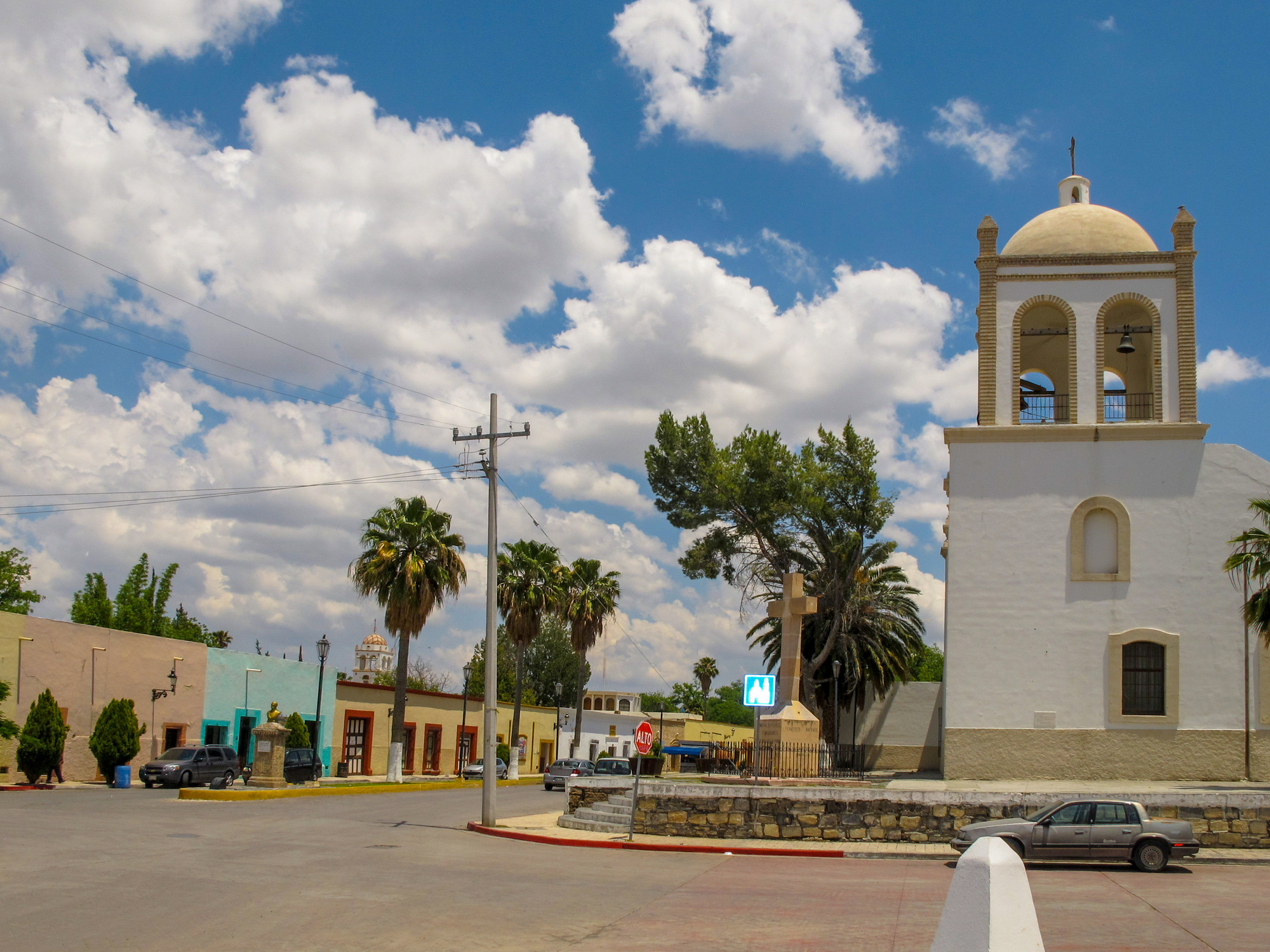 A view of the historic center of Parras de la Fuente in Coahuila northern Mexico